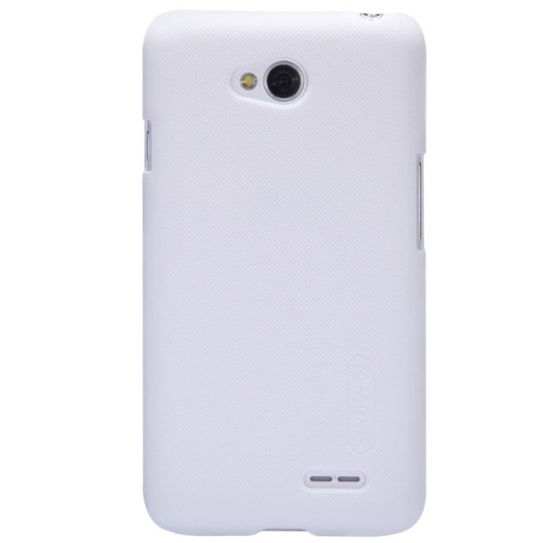 „Nillkin“ Frosted Shield dėklas - baltas + apsauginė ekrano plėvelė (L70)