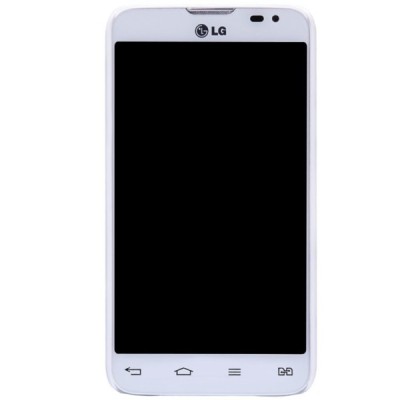 Nillkin Frosted Shield LG L70 D320 baltas plastikinis dėklas + apsauginė ekrano plėvelė / Priedai.lt
