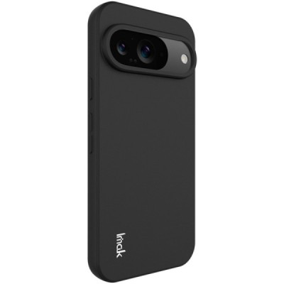 Google Pixel 9 (9 Pro) „Imak“ cieta silikona (TPU) melns apvalks | vacins.lv