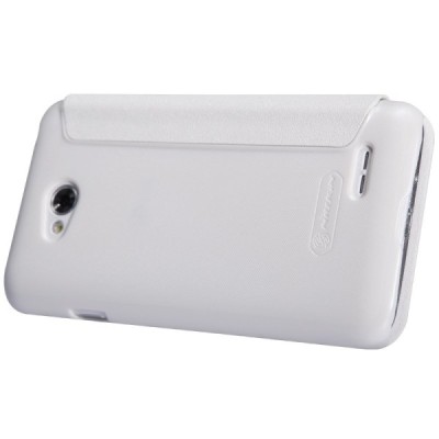 LG L70 D320 Nillkin Sparkle atvēramais balts futrālis / Vacins.lv