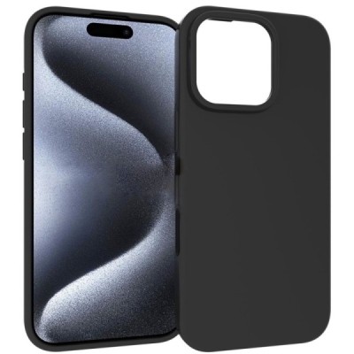 Apple iPhone 16 Pro Max cieta silikona (TPU) melns apvalks | Vacins.lv