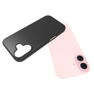 Apple iPhone 16 cieta silikona (TPU) melns apvalks | Vacins.lv