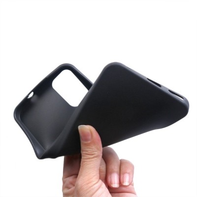 Nokia C32 cieta silikona (TPU) melns apvalks | Vacins.lv