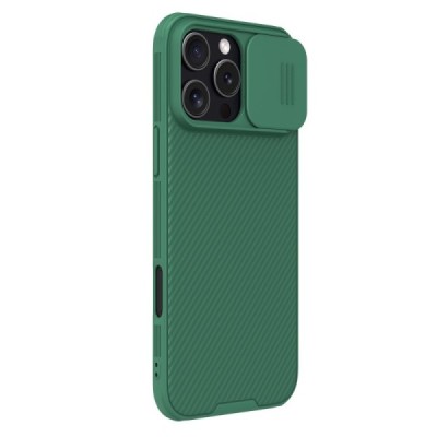 Apple iPhone 16 Pro Max "Nillkin" CamShield Pro Magnetic zaļš apvalks | vacins.lv