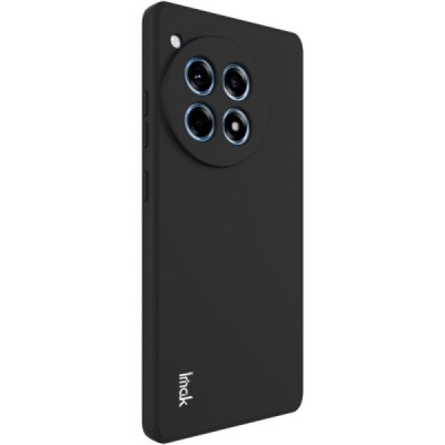 OnePlus 12R / Ace 3 "Imak" cieta silikona (TPU) melns apvalks | vacins.lv