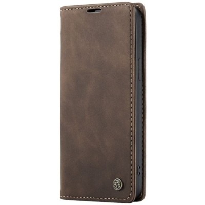 Apple iPhone 16 Plus CaseMe Retro solīds atvēramais ādas brūns maciņš - maks | Vacins.lv