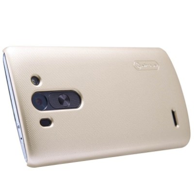 LG G3 S Nillkin Frosted Shield zelts plastmasas futrālis + ekrāna aizsargplēve / Vacins.lv