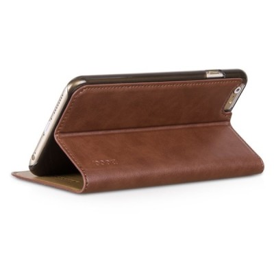 Greznais „HOCO“ Luxury sērijas ādas atvērams brūns Apple iPhone 6 Plus (6s Plus) futrālis / Vacins.lv