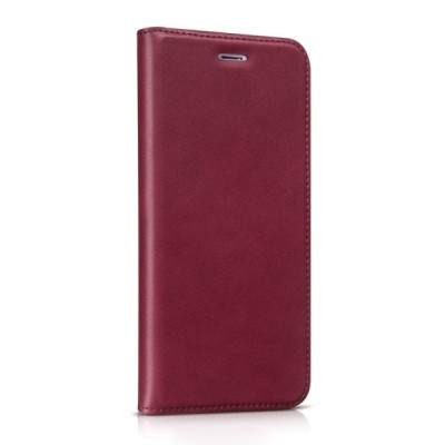 Prabangus „HOCO“ Luxury serijos odinis atverčiamas raudonas Apple iPhone 6 Plus (6s Plus) dėklas / Priedai.lt