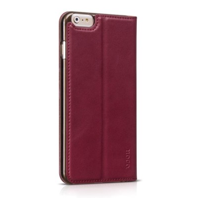 Greznais „HOCO“ Luxury sērijas ādas atvērams sarkans Apple iPhone 6 Plus (6s Plus) futrālis / Vacins.lv