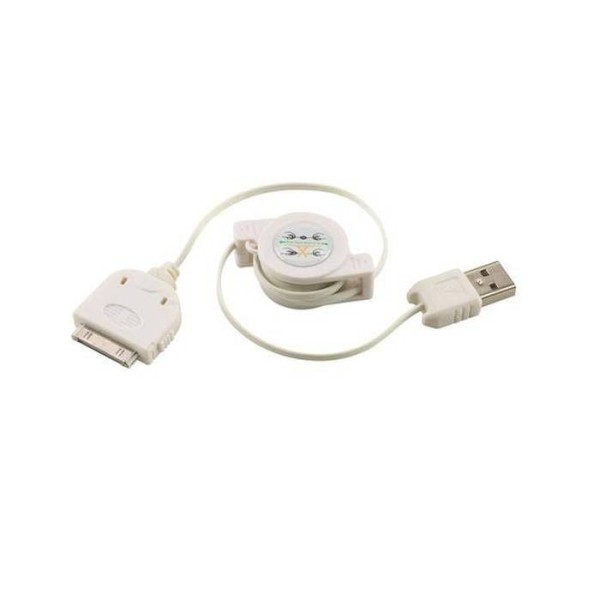 „Bottari“ Prolunga USB vads - balts (0,80 m.)