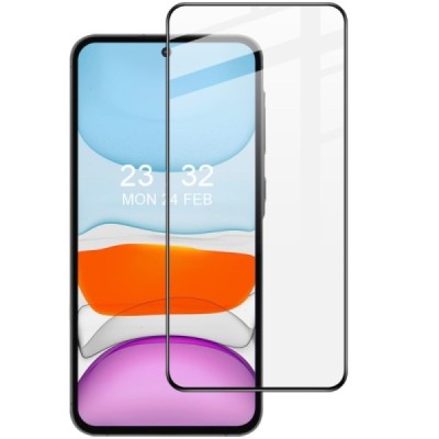 Samsung Galaxy A55, A35 „Imak“ Tempered Glass sustiprintos apsaugos juodas pilnai dengiantis apsauginis ekrano stiklas 0,2 mm |