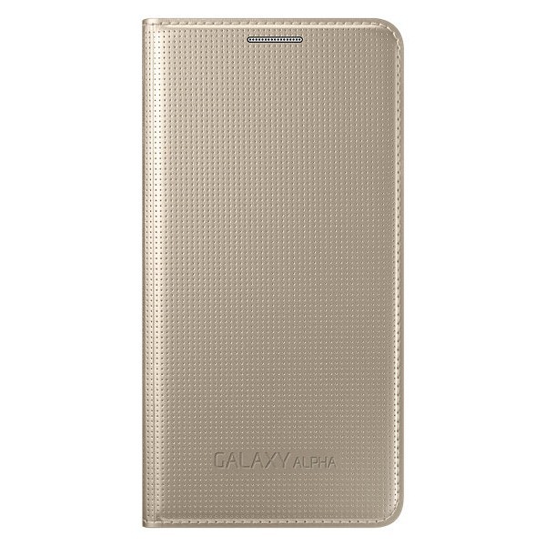 „Samsung“ Flip Cover atverčiamas dėklas - auksinis (Galaxy Alpha)