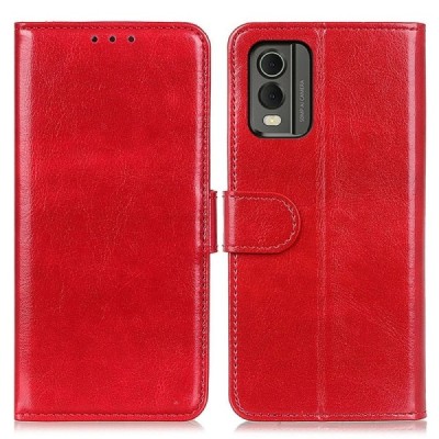 Nokia C32 Binfen atvēramais sarkans maciņš - maks | Vacins.lv