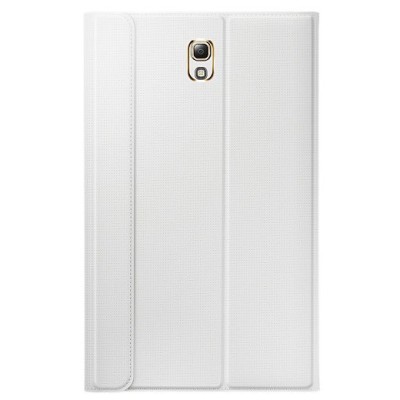 Originalus Samsung Galaxy Tab S 8.4 (T705, T700) Book Cover atverčiamas juodas odinis dėklas / Priedai.lt
