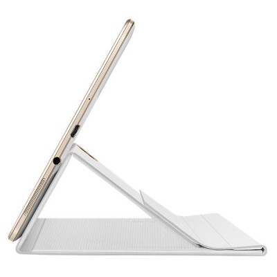 Originalus Samsung Galaxy Tab S 8.4 (T705, T700) Book Cover atverčiamas juodas odinis dėklas / Priedai.lt