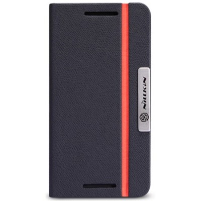 „Nillkin“ Simplicity atverčiamas HTC One M7 atvēramais melns futrālis / Vacins.lv
