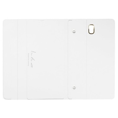 Originalus Samsung Galaxy Tab S 8.4 (T705, T700) Book Cover atverčiamas juodas odinis dėklas / Priedai.lt