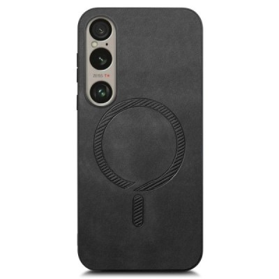 Sony Xperia 1 VI "Tianhan" MagSafe cieta silikona (TPU) melns apvalks | vacins.lv