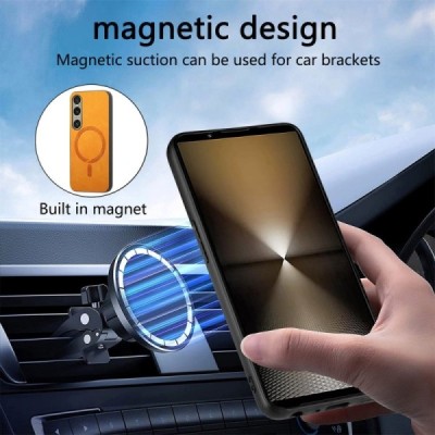 Sony Xperia 1 VI "Tianhan" MagSafe cieta silikona (TPU) melns apvalks | vacins.lv