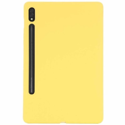 Samsung Galaxy Tab S10 Ultra 14.6" (X920, X926), S9 Ultra "Shell" cieta silikona (TPU) dzeltens apvalks | vacins.lv