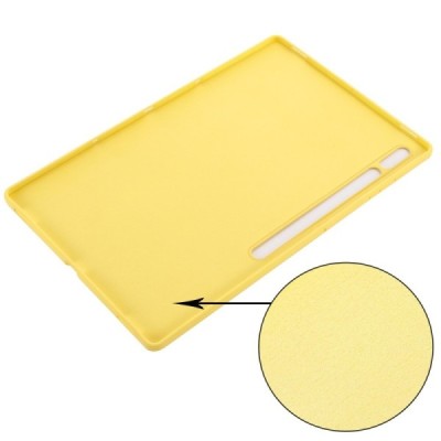 Samsung Galaxy Tab S10 Ultra 14.6" (X920, X926), S9 Ultra "Shell" cieta silikona (TPU) dzeltens apvalks | vacins.lv