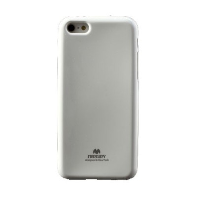 „Mercury“ Color kieto silikono (TPU) baltas Apple iPhone 5C dėklas (dėkliukas) / Priedai.lt