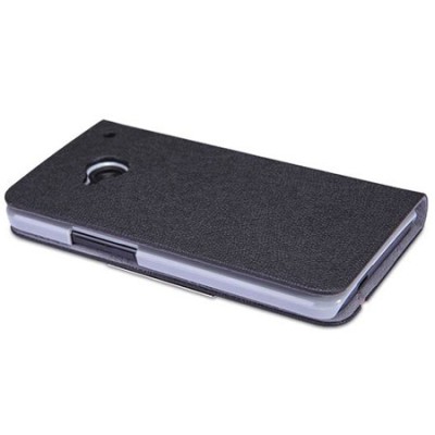 „Nillkin“ Simplicity atverčiamas HTC One M7 atvēramais melns futrālis / Vacins.lv