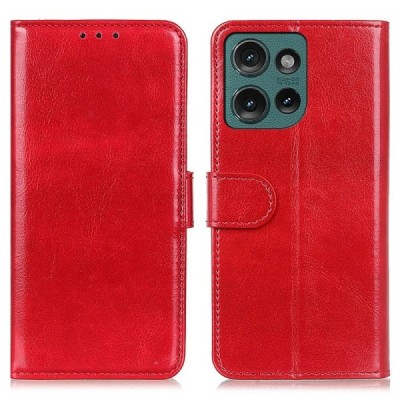 Motorola Edge 50 Neo 5G (Moto S50, Thinkphone 25) Binfen atvēramais sarkans maciņš - maks | Vacins.lv