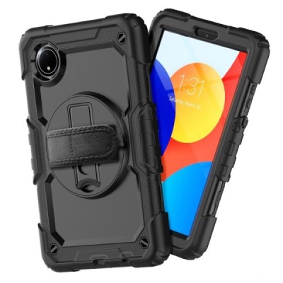 Xiaomi Redmi Pad SE 8,7 pastiprinātas aizsardzības melns (360°) apvalks, vaciņš | Vacins.lv