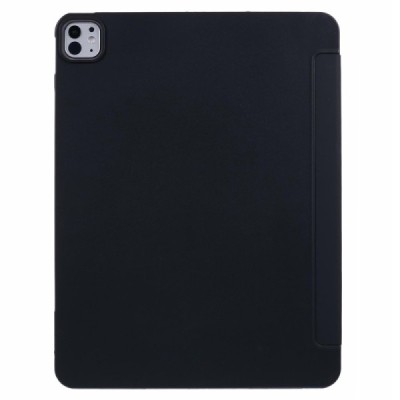 Apple iPad Air 13 klasisks atvēramais melns silikona maciņš - maks | Vacins.lv