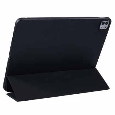 Klasikinis atverčiamas silikoninis dėklas - juodas (iPad Air 13 2024 / 2025 / 2026 / iPad Pro 12.9" 2022 / 2021 / 2020)