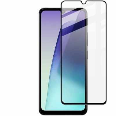 Xiaomi Redmi 14C, 14R, A4, Poco C75 4G „Imak“ Tempered Glass sustiprintos apsaugos juodas pilnai dengiantis apsauginis ekrano st