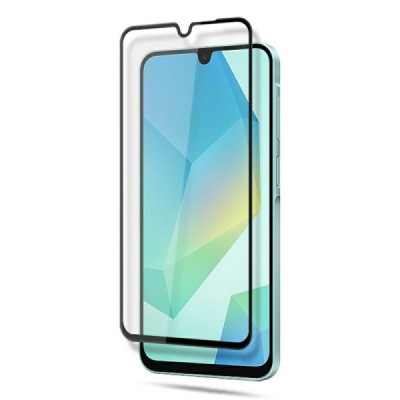 Samsung Galaxy A16 „Mocolo“ 2.5D 9H Tempered Glass sustiprintos apsaugos juodas pilnai dengiantis apsauginis ekrano stiklas 0,26