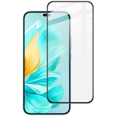 Honor 200 Lite „Imak“ Tempered Glass sustiprintos apsaugos juodas pilnai dengiantis apsauginis ekrano stiklas 0,2 mm | Priedai.l