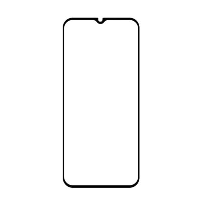 Samsung Galaxy A15 "Rurihai" Tempered Glass melns ekrāna aizsargstikls 2.5D | Vacins.lv