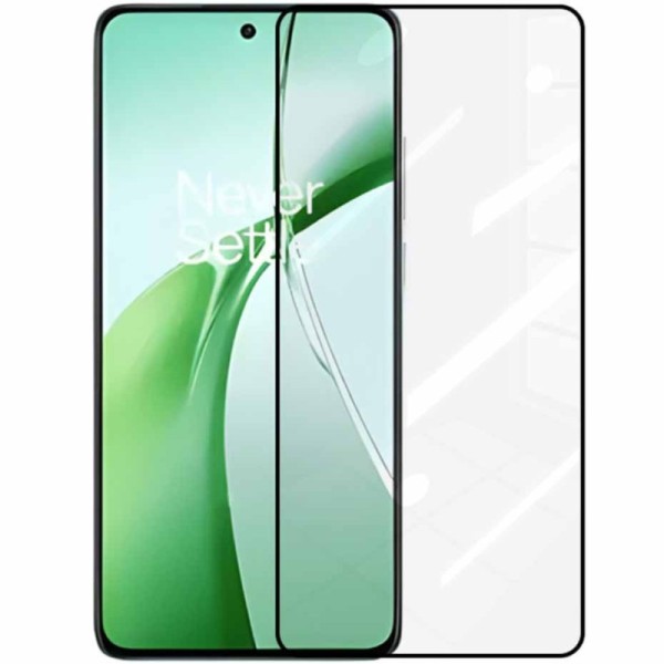 „Rurihai“ Tempered Glass pilnai dengiantis apsauginis ekrano stiklas 2.5D - juodas (OnePlus Nord 4)