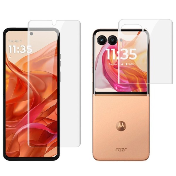 "IMAK" Hydrogel aizsargplēves ekrānam (pilnīgi aizsedzama) - dzidras (Motorola Razr 50 Ultra)