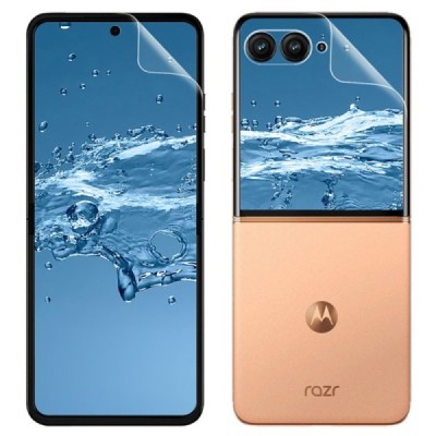 Motorola Razr 50 Ultra 5G (Razr+ 2024) "IMAK" Hydrogel aizsargplēves ekrānam (pilnīgi aizsedzama) - dzidras | Vacins.lv