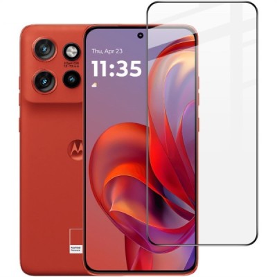 Motorola Edge 50 Neo 5G (Moto S50, Thinkphone 25) „Imak“ Tempered Glass sustiprintos apsaugos juodas pilnai dengiantis apsaugini
