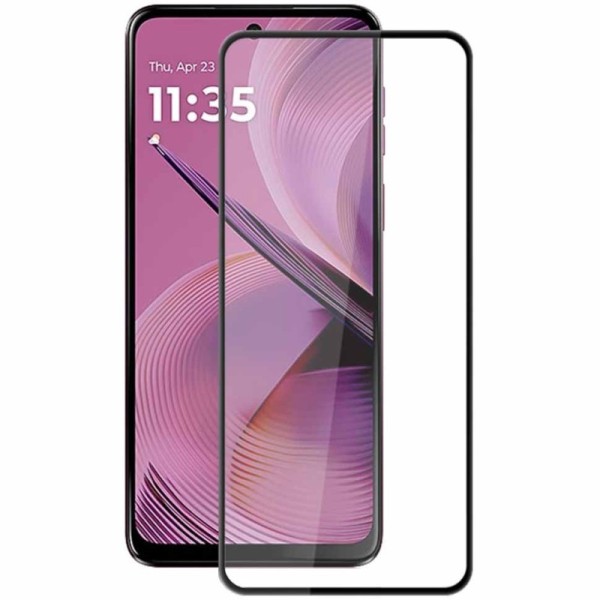 „Mocolo“ Tempered Glass pilnai dengiantis apsauginis ekrano stiklas 0.2 mm - juodas (Motorola Moto G55 5G)