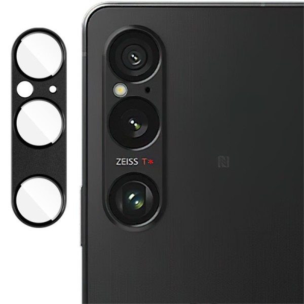 „IMAK“ apsauginis galinės kameros stiklas 0.3 mm - juodas (Xperia 1 VI)