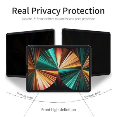 Samsung Galaxy Tab S10+, S9+, S8+, S7+ 12.4" apsauginė privatumo ekrano plėvelė | Priedai.lt