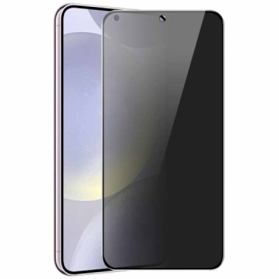 Samsung Galaxy S24 FE „Hat-Prince“ 9H Tempered Glass privatumo sustiprintos apsaugos juodas pilnai dengiantis apsauginis ekrano