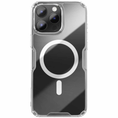 „Nillkin“ Nature TPU Pro Magnetic MagSafe Apple iPhone 16 Pro skaidrus (permatomas) kieto silikono dėklas - nugarėlė | Priedai.l