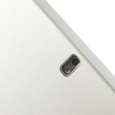 Samsung Galaxy Tab S 10.5 (T805, T800) ādas atvēramais balts futrālis / Vacins.lv