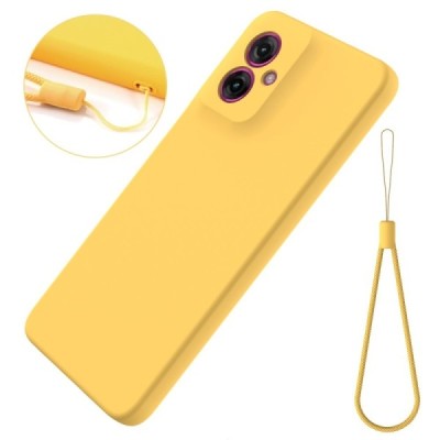 Motorola Moto G55 5G "Shell" cieta silikona (TPU) apvalks - dzeltens | vacins.lv
