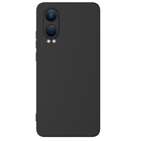 "Shell" cieta silikona (TPU) apvalks - melns (OnePlus Nord CE4 Lite 5G)