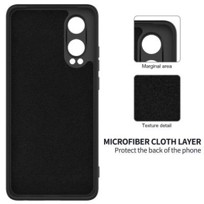 OnePlus Nord CE4 Lite 5G "Shell" cieta silikona (TPU) apvalks - melns | vacins.lv