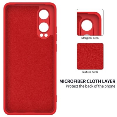 OnePlus Nord CE4 Lite 5G "Shell" cieta silikona (TPU) apvalks - sarkans | vacins.lv